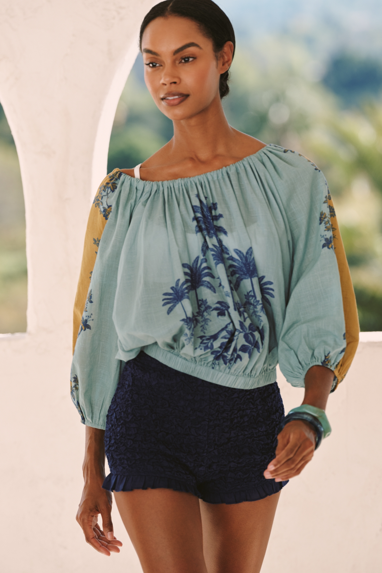 Celandine Smocked Micro Shorts