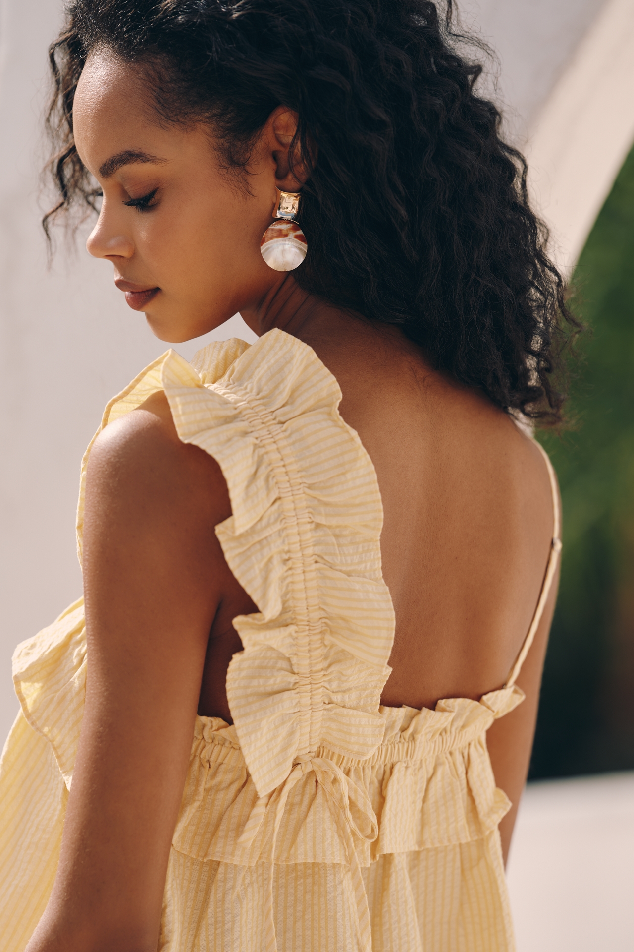 Celandine Ruffle Swing Mini Dress