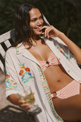 Celandine Embroidered Surf Shirt | Anthropologie