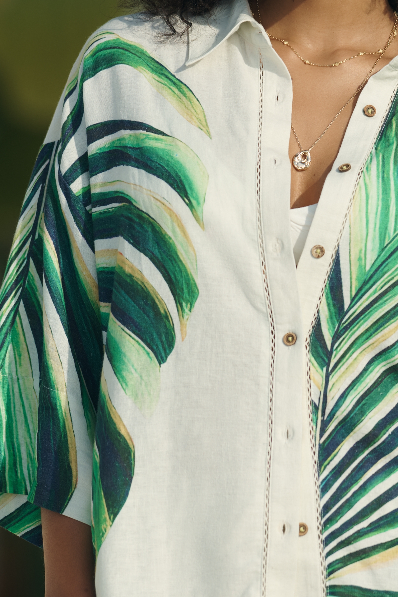 Celandine Linen Blend Buttondown Shirt