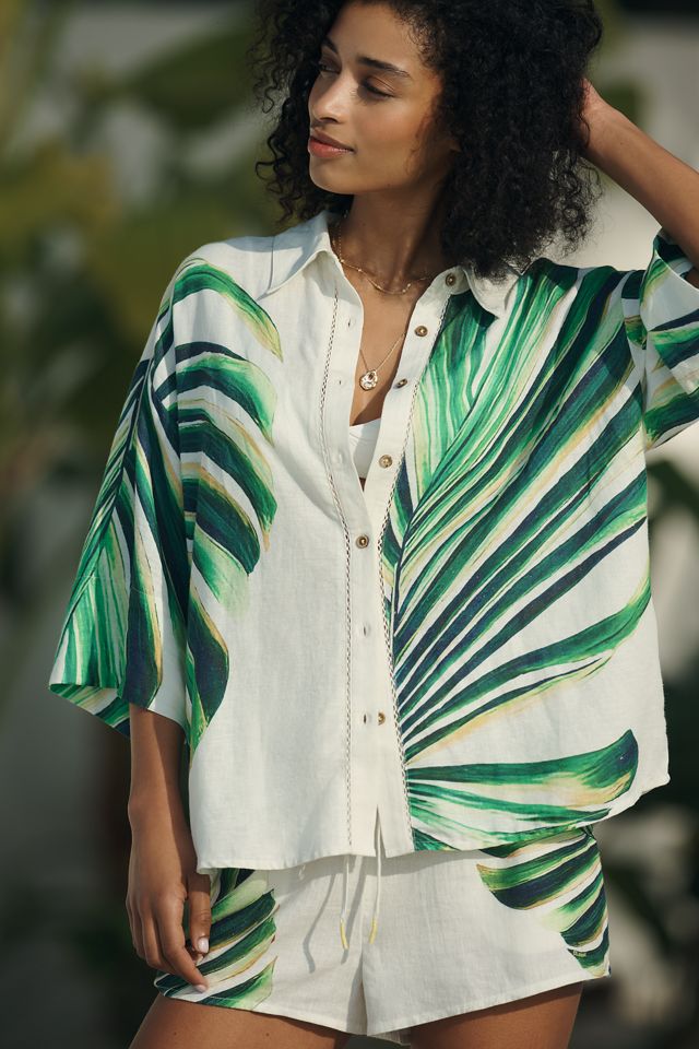 Celandine Linen Blend Buttondown Shirt #3