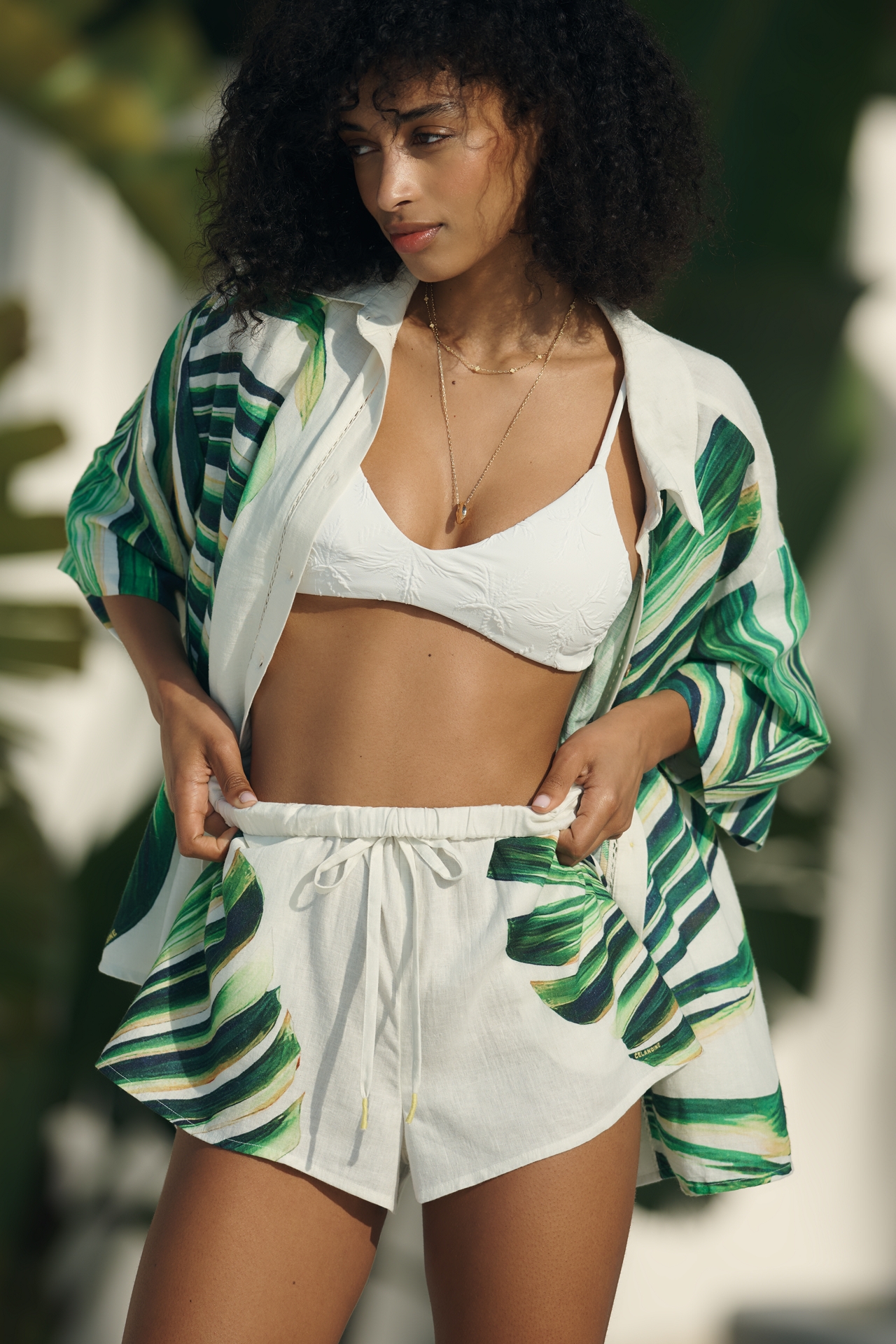 Celandine Linen Blend Shorts