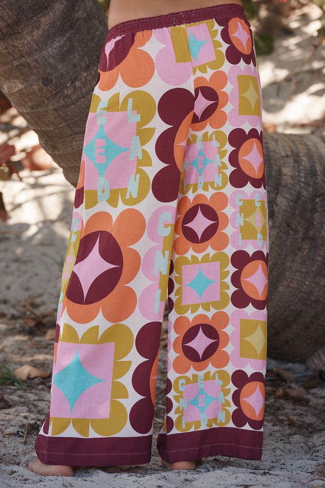 Pantaloni a Gamba Larga in Misto Lino Celandine x Holly Clarke #2