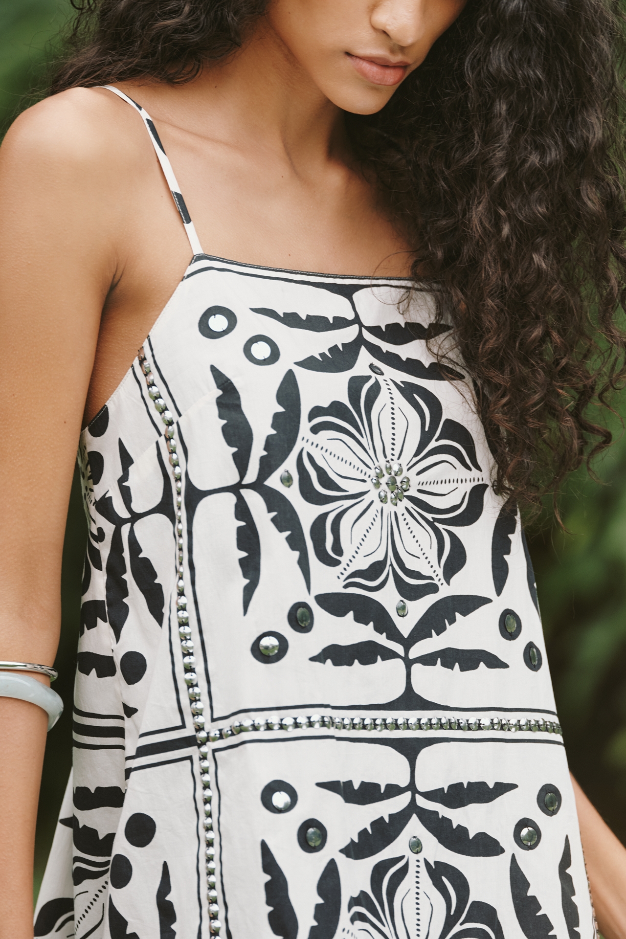 Celandine Cotton Printed Shift Dress