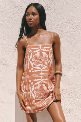 Celandine Cotton Printed Shift Dress