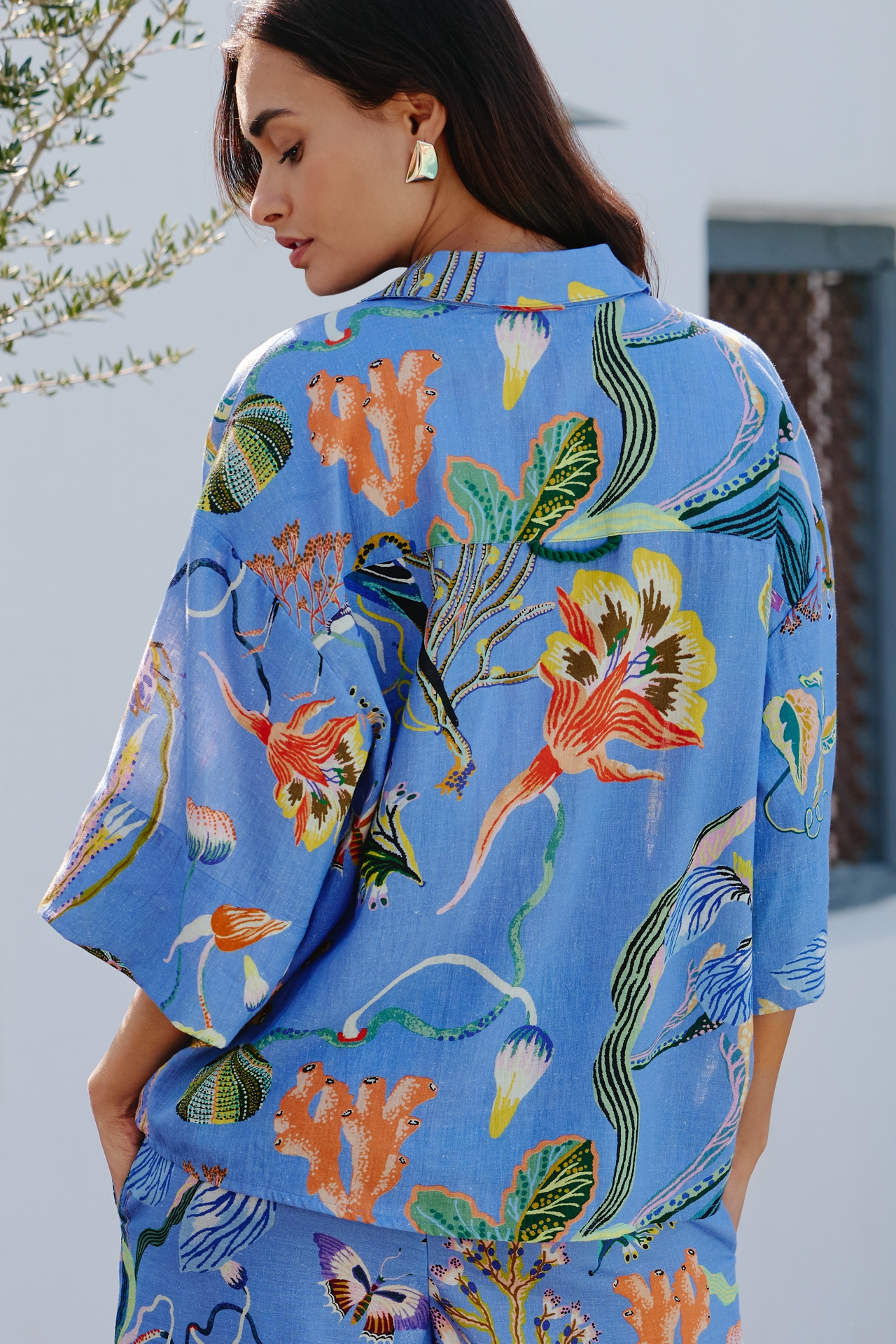 Celandine x Sarah Gordon Linen Blend Buttondown Shirt