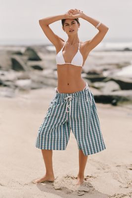 Celandine Oversized Bermuda Pants | Anthropologie