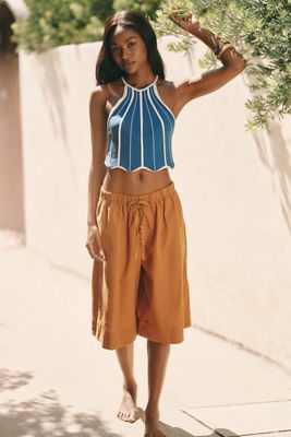 CLANE 25AW PILE FLARE TANK TOPS ブラウンサイズ2 Celandine Parasol Sweater Tank | Anthropologie
