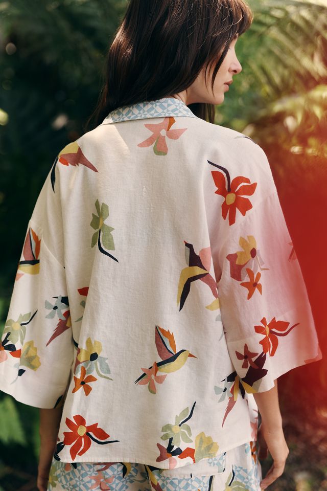 Celandine Linen Buttondown Shirt #1