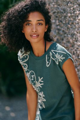 Celandine 100% Cotton Mesh Mini Dress