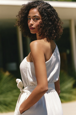 Celandine One-Shoulder Jumpsuit | Anthropologie