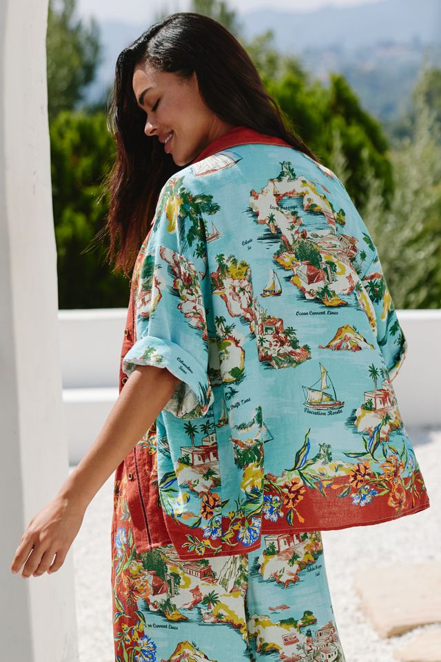 Celandine Short-Sleeve Buttondown Shirt #1