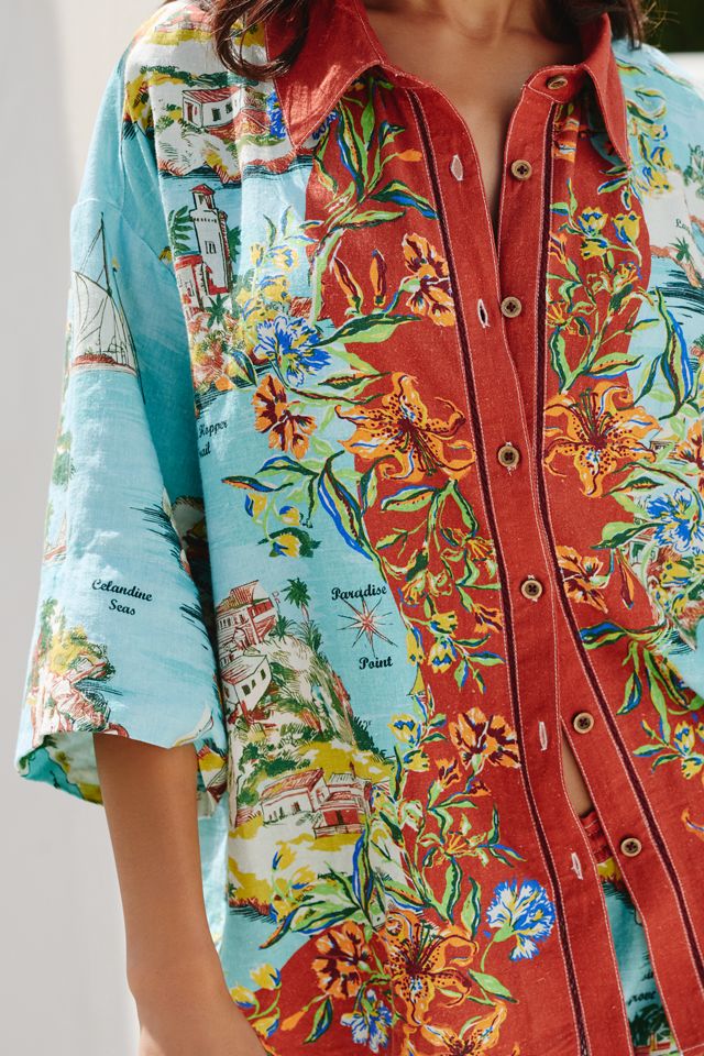 Celandine Short-Sleeve Buttondown Shirt #2