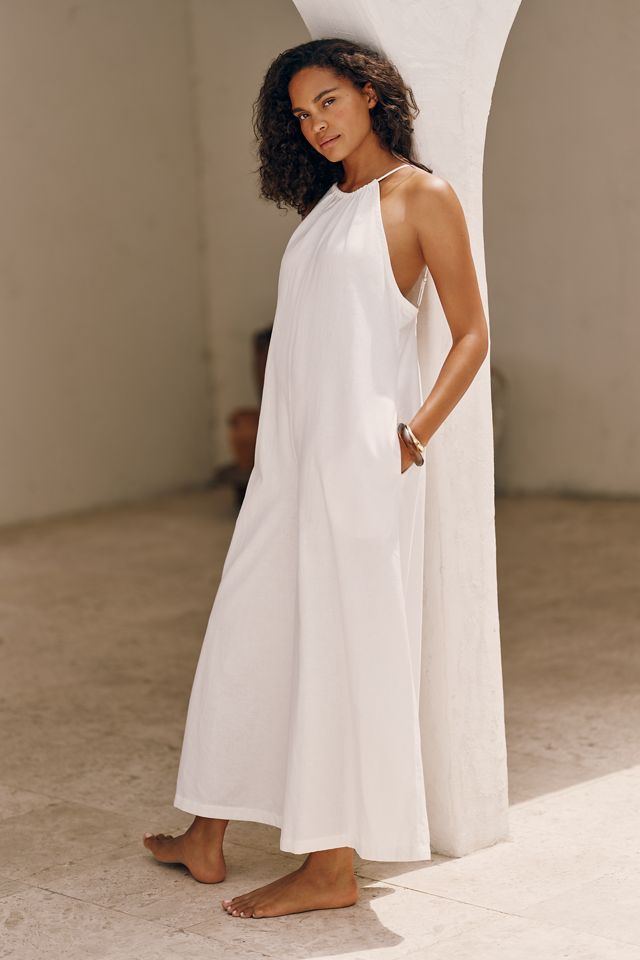 Celandine Cotton Linen Seashell Jumpsuit #1