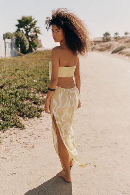 Celandine Strapless Cutout Midi Dress