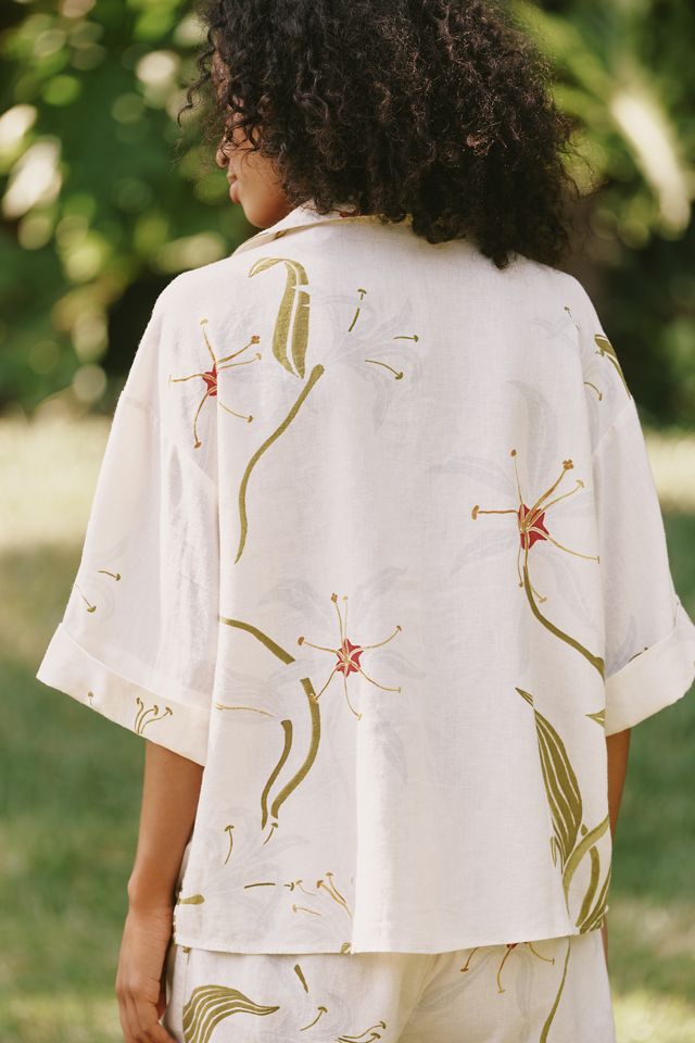 Celandine Linen Blend Buttondown Shirt #1