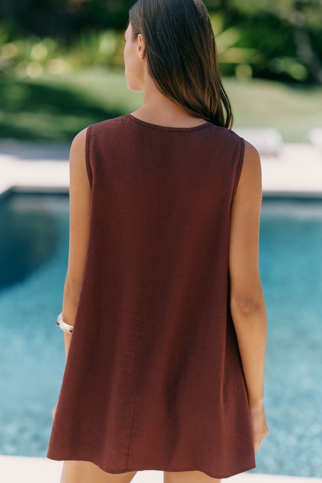 Celandine Easy Linen Blend Mini Dress #1