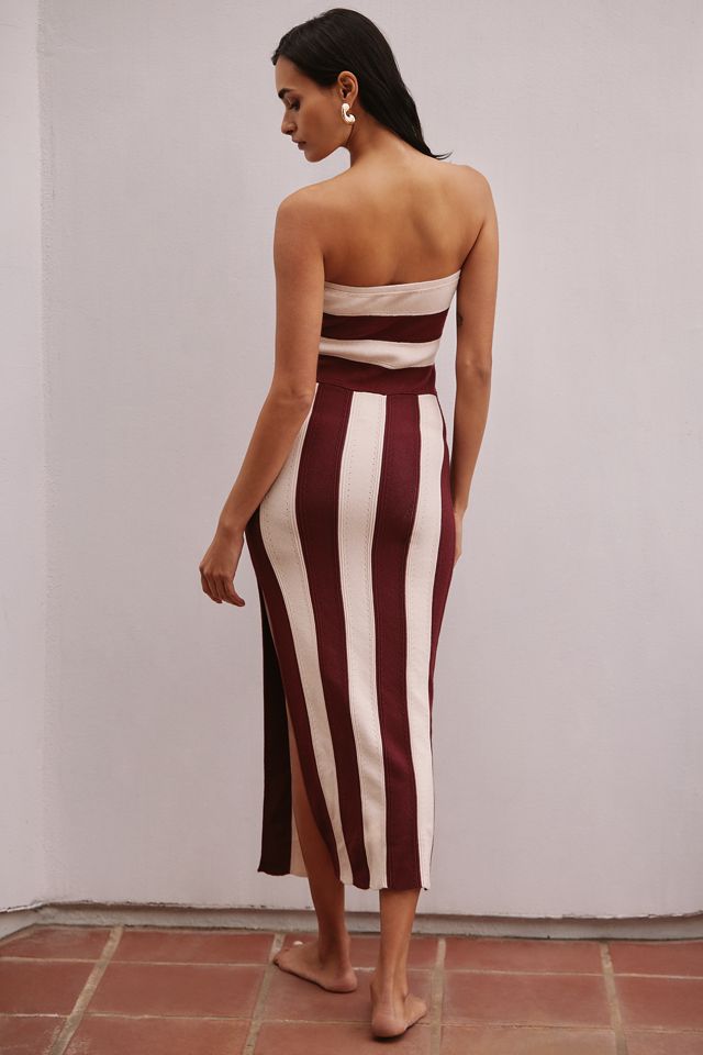 Celandine Strapless Cutout Knit Midi Dress #2