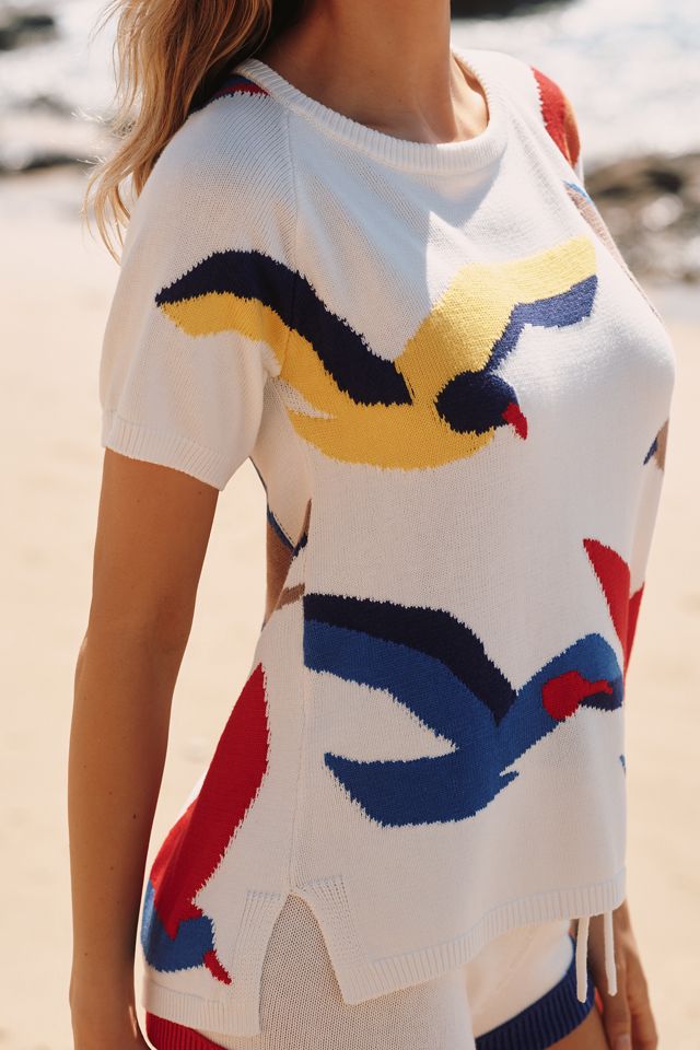 Celandine Short-Sleeve Crew-Neck Sweater #1