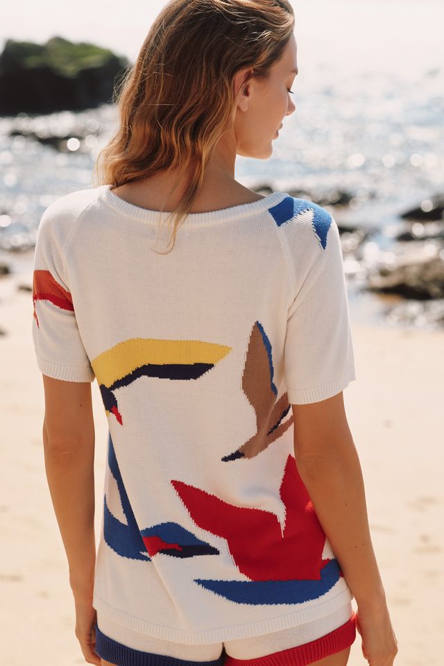 Celandine Short-Sleeve Crew-Neck Sweater #2