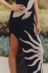 The Mesa Strapless Column Midi Dress by Celandine