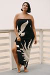 The Mesa Strapless Column Midi Dress by Celandine