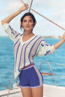 Sunday in Brooklyn Pull-On Linen Blend Shorts | Anthropologie