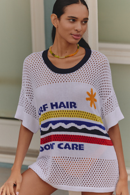 Celandine Surf Hair Don't Care Mesh Top