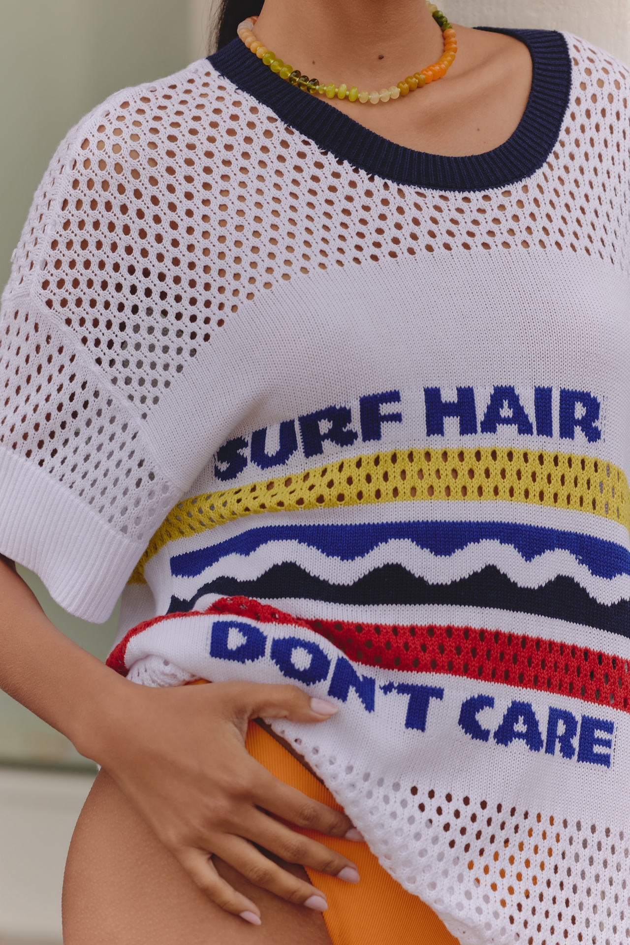 Celandine Surf Hair Don't Care Mesh Pullover
