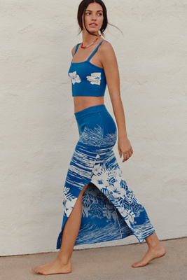 Knit Pull-On Maxi Skirt