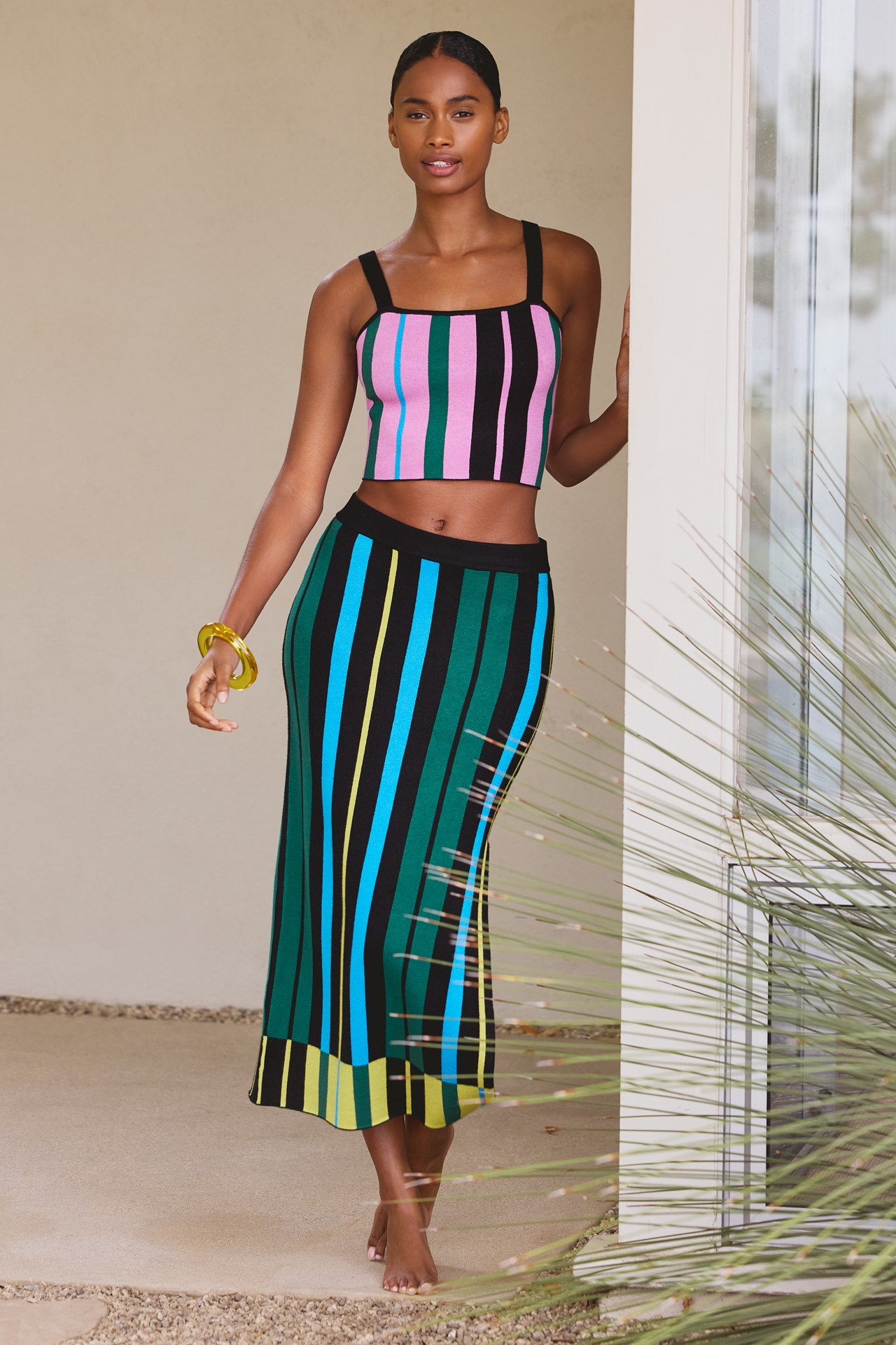 Celandine Fitted Knit Midi Skirt