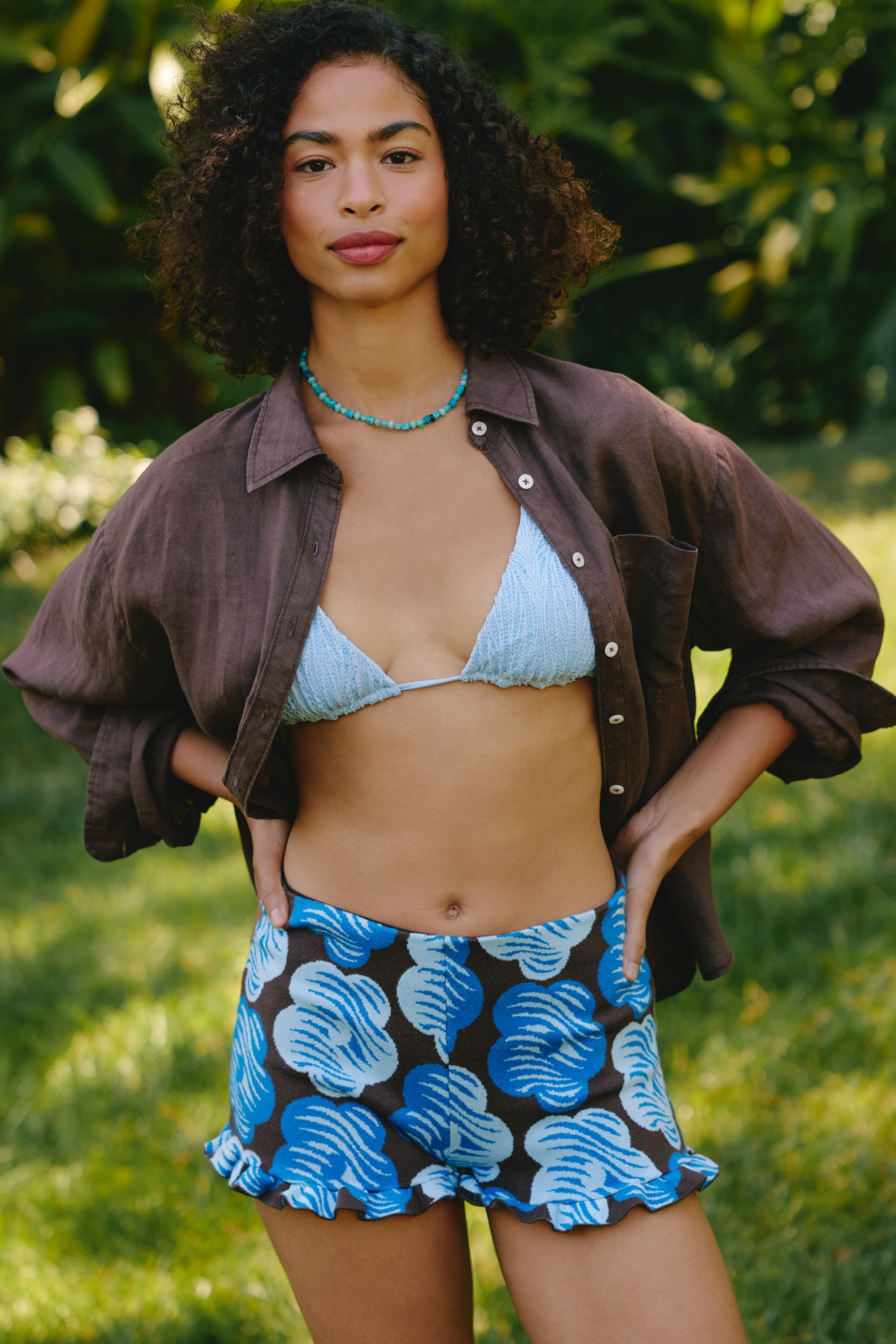 Celandine Bombshell Ruffle Shorts