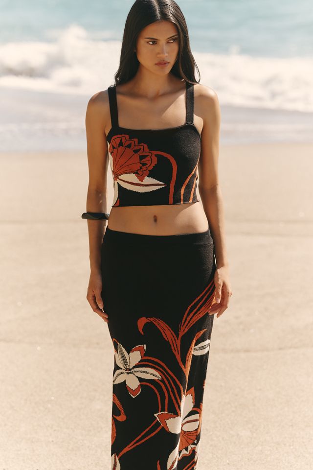 Celandine Knit Crop Top #1