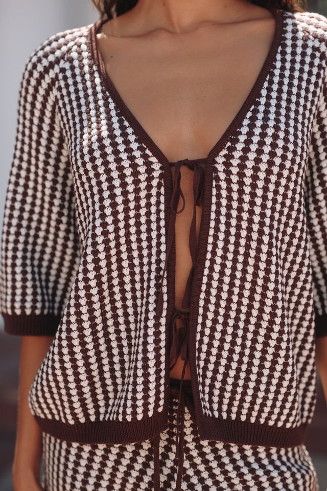 Electric & Rose Knit Lace-Up Shirt #1