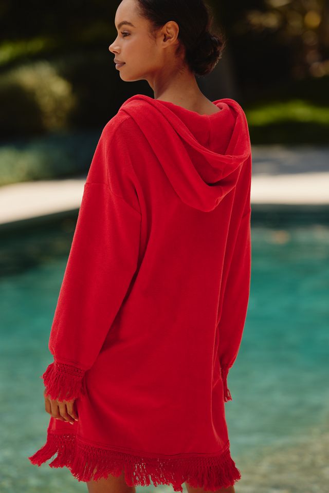 Electric & Rose Beach Fringe Mini Shift Dress #2