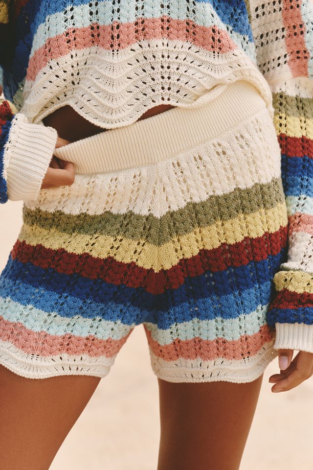 Electric & Rose Tina Crochet Sweater Shorts #1