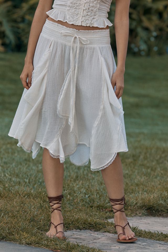 Celandine Godet Drawstring Midi Skirt #2