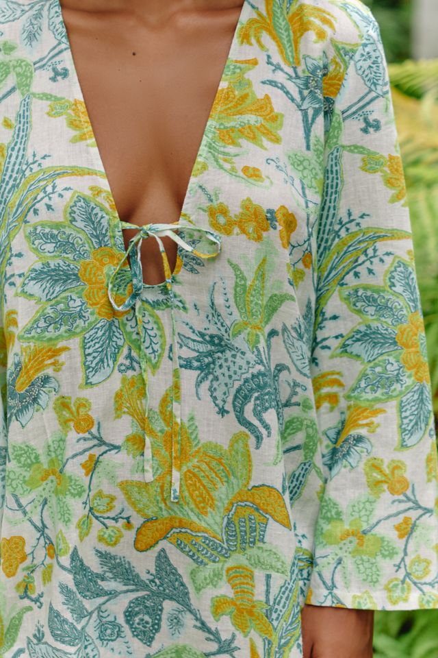 Celandine Tie-Front Mini Dress #3