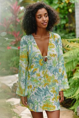 Celandine Tie-Front Mini Dress