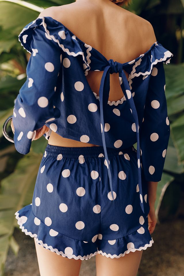 Celandine 100% Cotton Polka Dot Shorts #2
