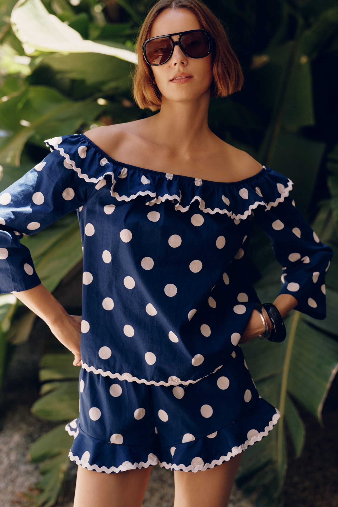 Celandine 100% Cotton Polka Dot Shorts