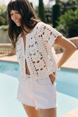 Endless Rose Crop Cardigan | Anthropologie