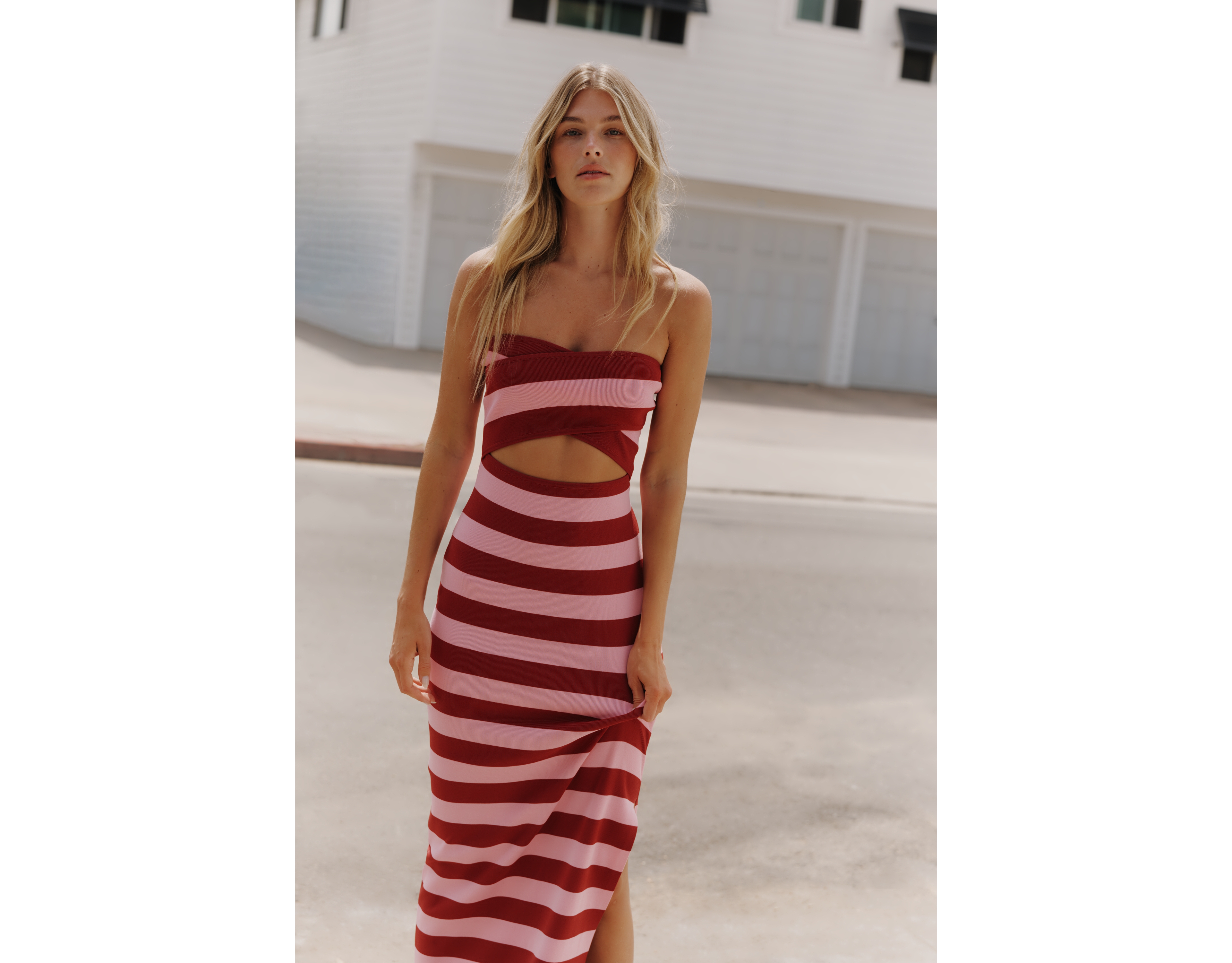 Endless Rose Cutout Knit Maxi Dress
