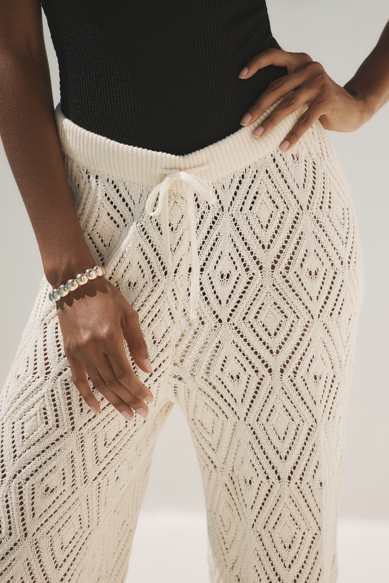 By Anthropologie Crochet Pants