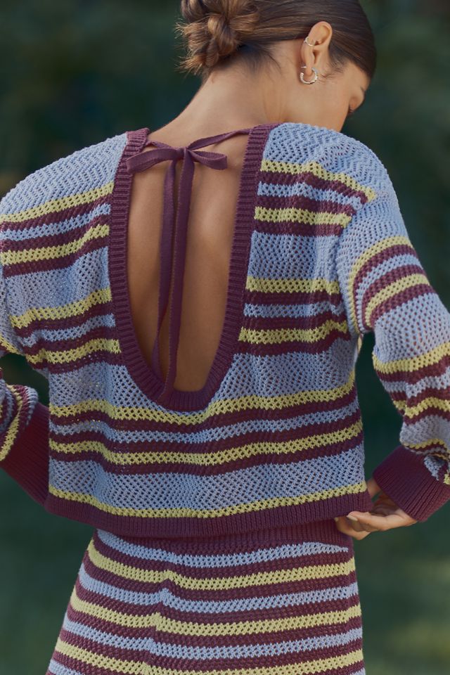 By Anthropologie Striped Knit Top #2