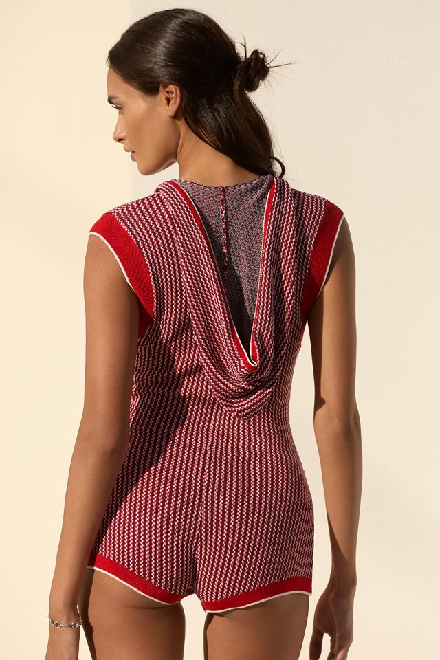 By Anthropologie Sleeveless Knit Micro Romper #1