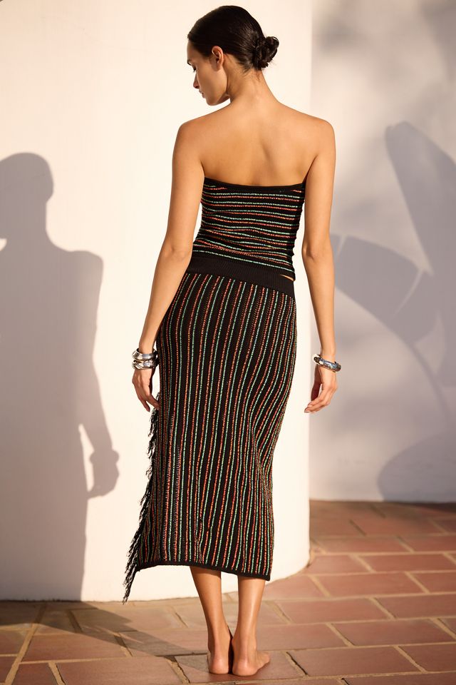 Haut tube en maille col en cœur sans bretelles Celandine #2