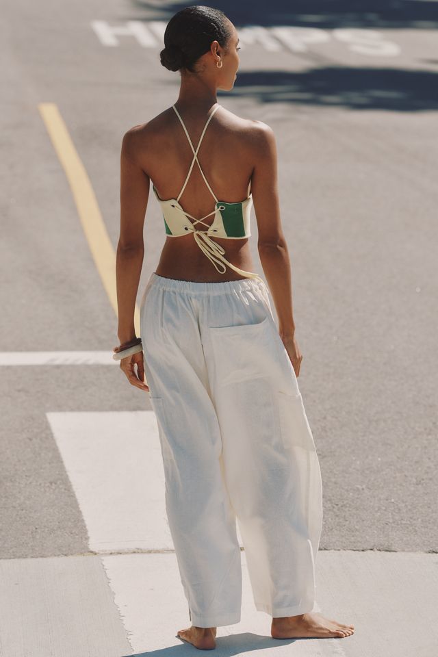 Celandine Linen Oversized Fisherman Pants | Anthropologie