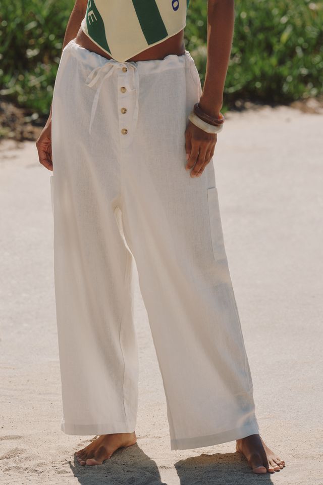 Pantalones de Pescador de Mezcla de Lino Celandine #2
