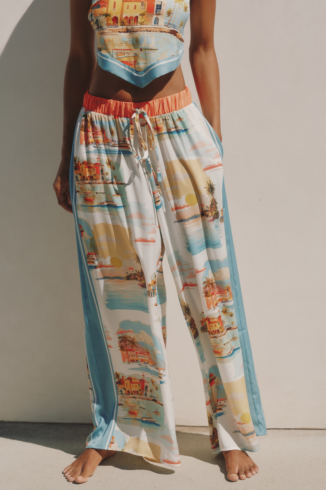 Celandine Scarf Wide Leg Pants